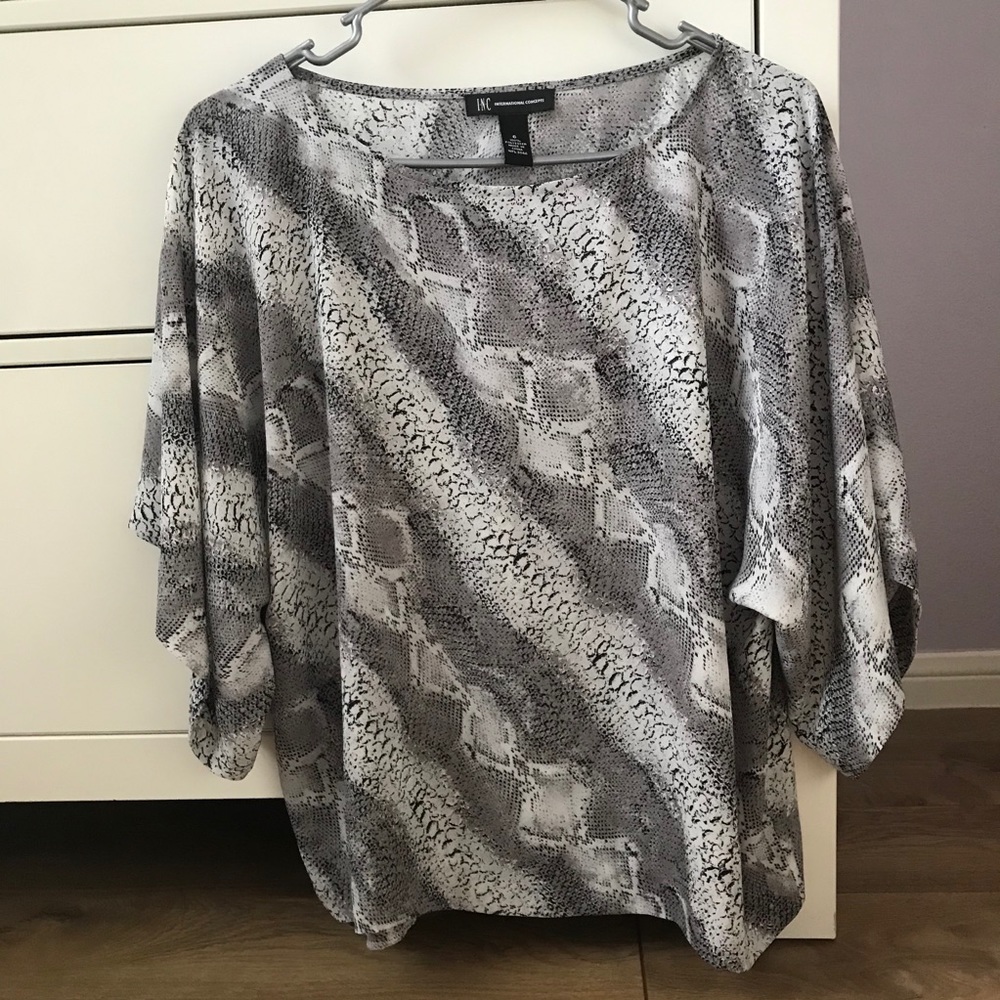 INC Snake Print Top